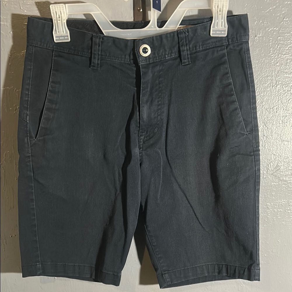 Volcom Dark Blue Men's Flat Front Shorts